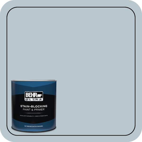 BEHR ULTRA 1 qt. #560E-3 Silver Strand Satin Enamel Exterior Paint & Primer
