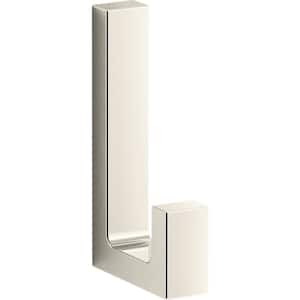 Draft Wall-Mounted Robe Hook in Vibrant Polished Nickel