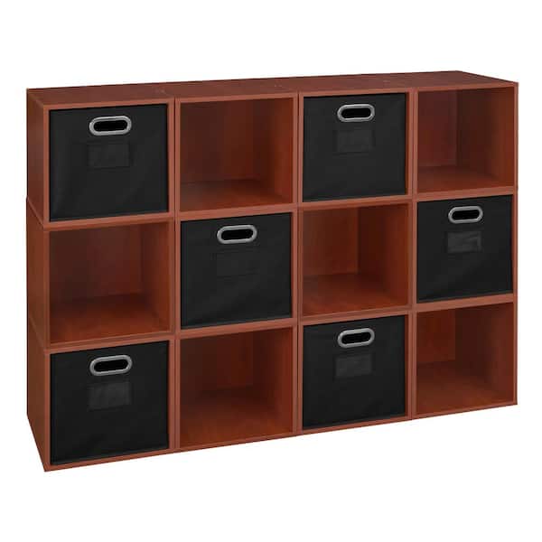 Niche 39 in. H x 52 in. W x 13 in. D Wood 12- Cube Organizer