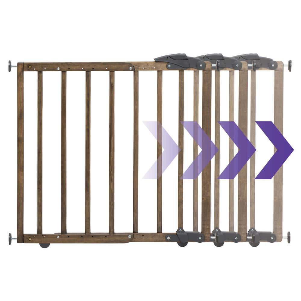 Natural Driftwood Wooden Pressure Mounted Stairway Gate
