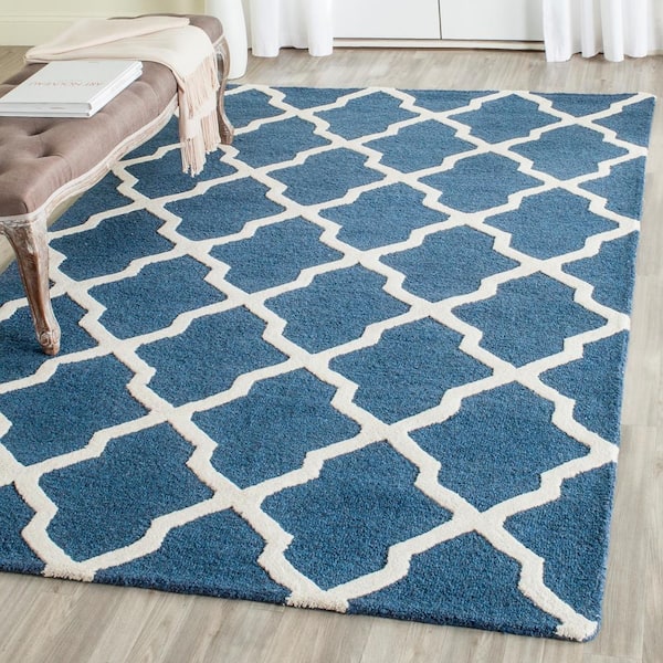 Sunbrella Half Circle Rug - French Blue