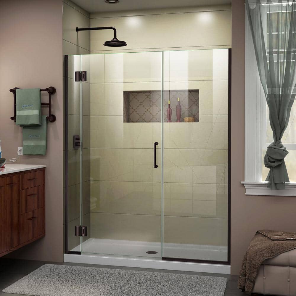 Unidoor-X 48.5 to 49 in. x 72 in. Frameless Hinged Shower Door in Oil Rubbed Bronze price history on PriceWatchPro