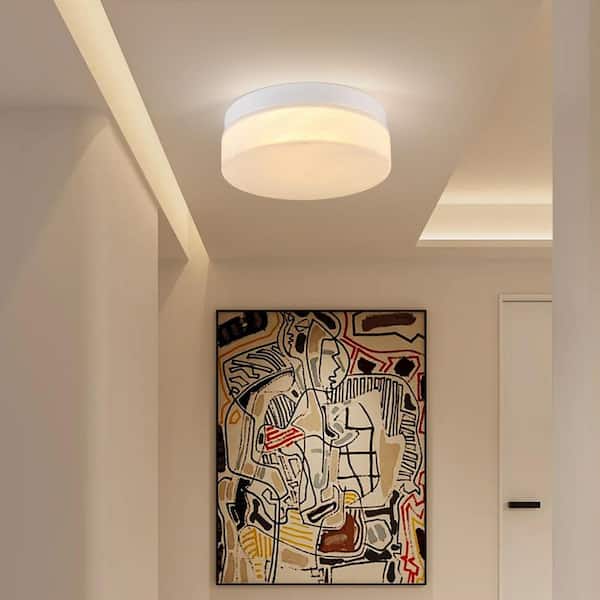 14 in. White Closet Light LED Flush Mount Ceiling Light Fixture 810LM Bright White 6500K Bathroom Lighting Laundry Room