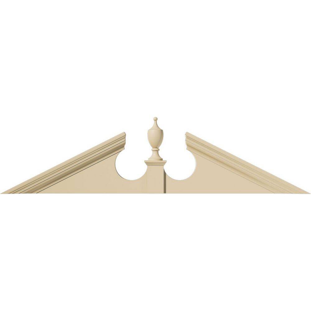 56 in. W x 14 in. H x 2-3/4 in. P Pitch 6/12 Acorn Signature Urethane Pediment Acorn Ships Unattached in Box Primed Ta price history on PriceWatchPro