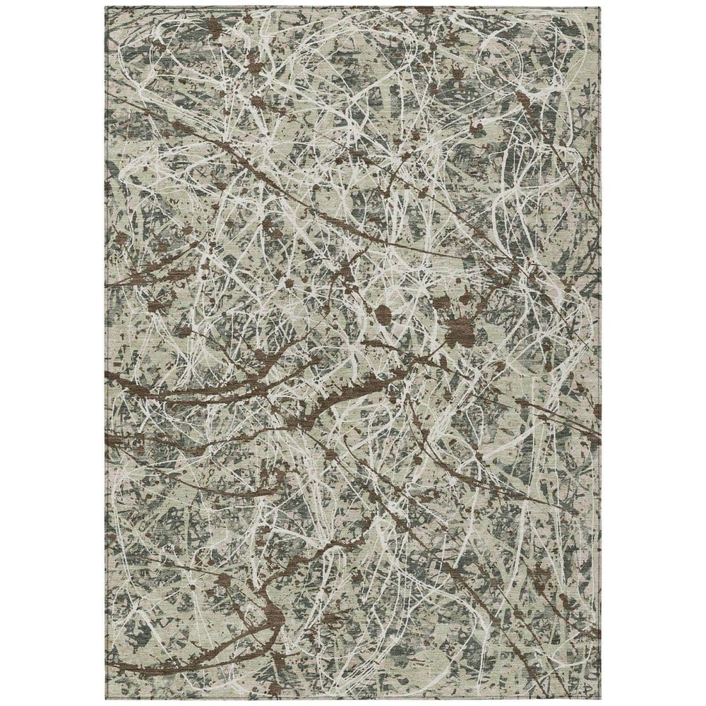 Chantille Machine Washable Indoor/Outdoor Abstract ACN2389 Basil 10 ft. x 14 ft. Area Rug price history on PriceWatchPro