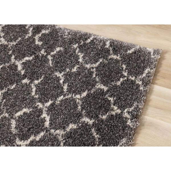 Aura Collections 8 ft. x 11 ft. Grey Elegant Indoor Area Rug