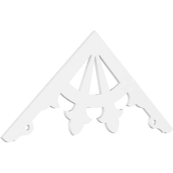 Ekena Millwork Riley 1 in. D x 30 in. W x 72 in. L Signature Urethane Gable Pediment