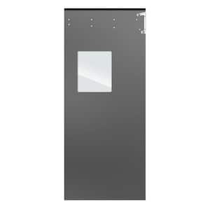 Optima 1/4 in. x 48 in. x 84 in. Single-Ply Light Gray Impact Door