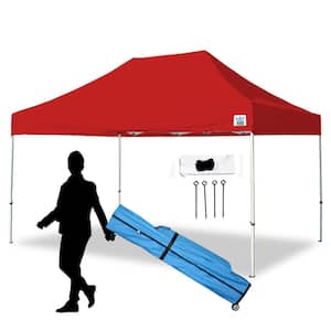 10 ft. x 15 ft. Tuff Tent Instant Pop Up with Red Cover