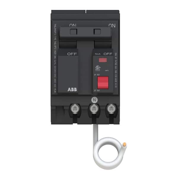 ABB 45 Amp Double Pole Ground Fault Breaker with Self-Test (THQL2145GFT2A)
