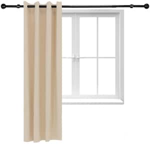 Indoor/Outdoor Blackout Curtain Panel with Grommet Top - 52 x 84 in (1.32 x 2.13 m) - Beige