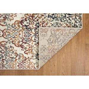 Heritage Ivory 3 ft. x 5 ft. Timeless Distressed Moroccan Accent Rug