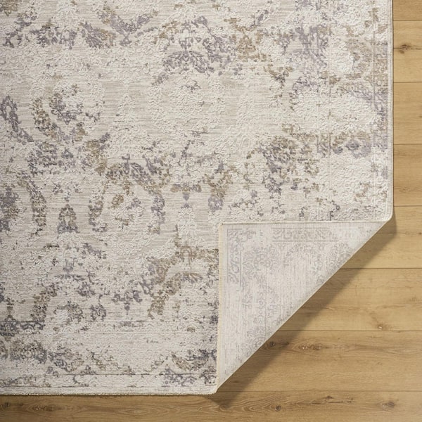 Gakko Gray Rustic Abstract 2 ft. x 3 ft. Area Rug