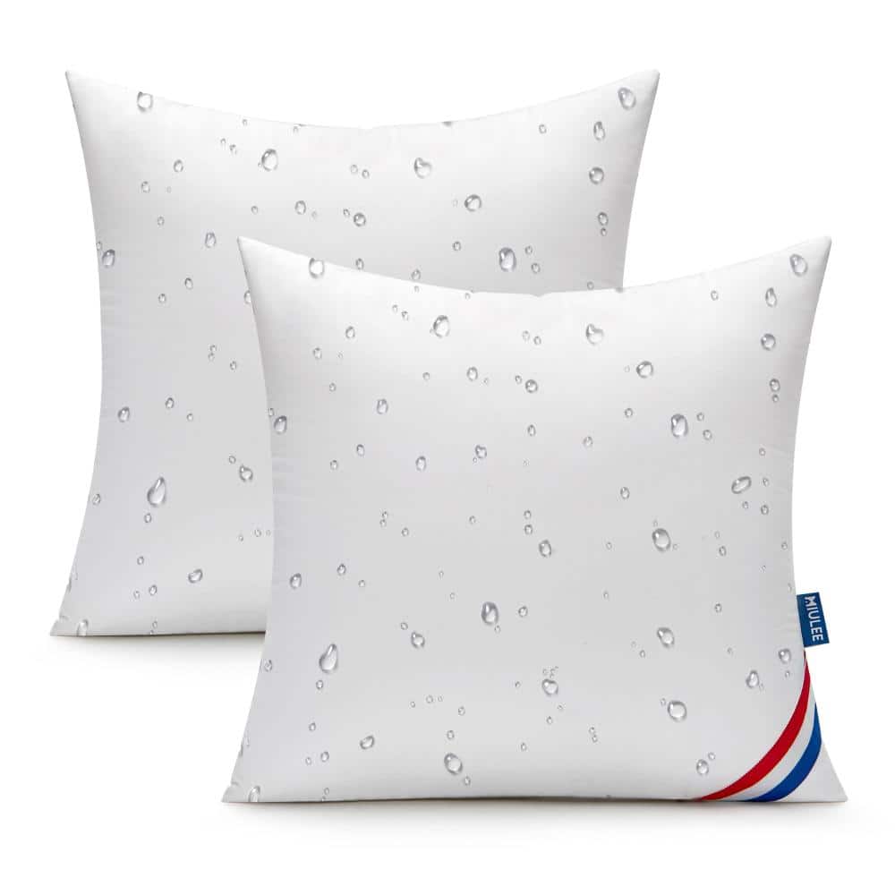 18 x 18 in Outdoor Pillow Inserts Waterproof Decorative White 2-Pack price history on PriceWatchPro