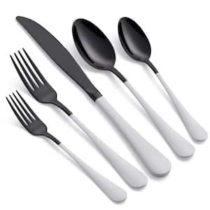 20-Piece Stainless Steel Serving Set Grass Green Handle 18/0