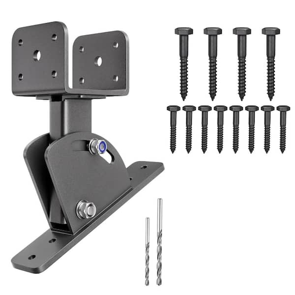 1-Pack 304 Stainless Steel 4x4(3.5×3.5) Adjustable Saddle Roof Riser Brackets for Patio Pergola Covers