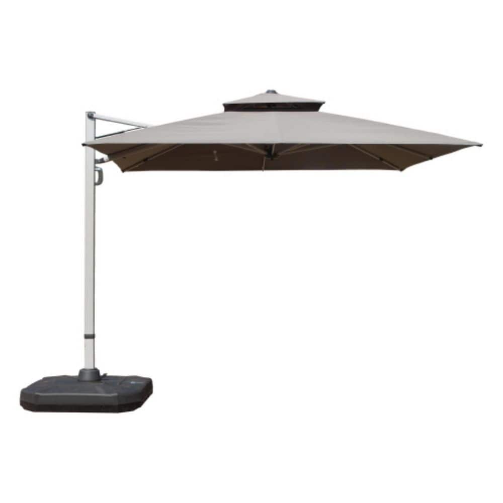 10 ft. Metal Cantilever Patio Umbrella in Gray(Base Not Included) price history on PriceWatchPro