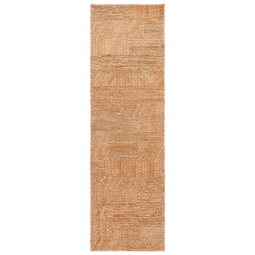 SAFAVIEH Natural Fiber 2 ft. x 8 ft. Natural Geometric Woven Solid ...