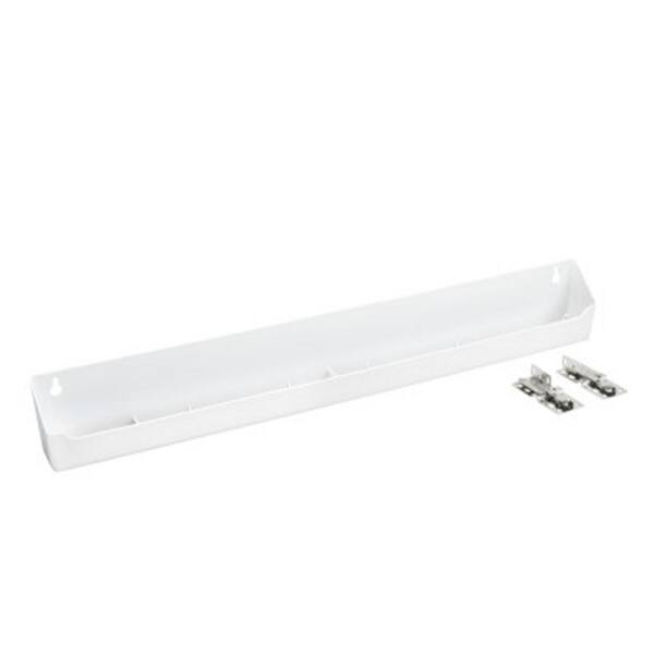 RevAShelf 24 in. D. x 2.13 in W. White Polymer Plastic TipOut Tray