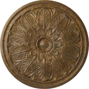 22-5/8 in. x 1-3/4 in. Bordeaux Urethane Ceiling Medallion (Fits Canopies upto 3-1/4 in.), Rubbed Bronze