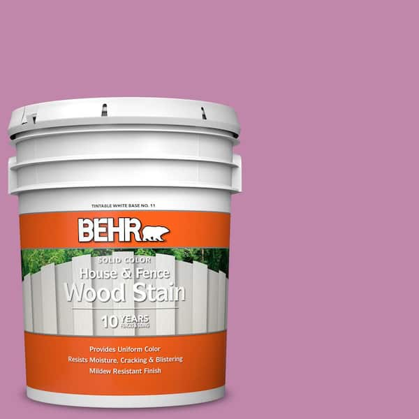 BEHR 1 gal. #P110-7 XOXO Solid Color House and Fence Exterior Wood Stain  03001 - The Home Depot