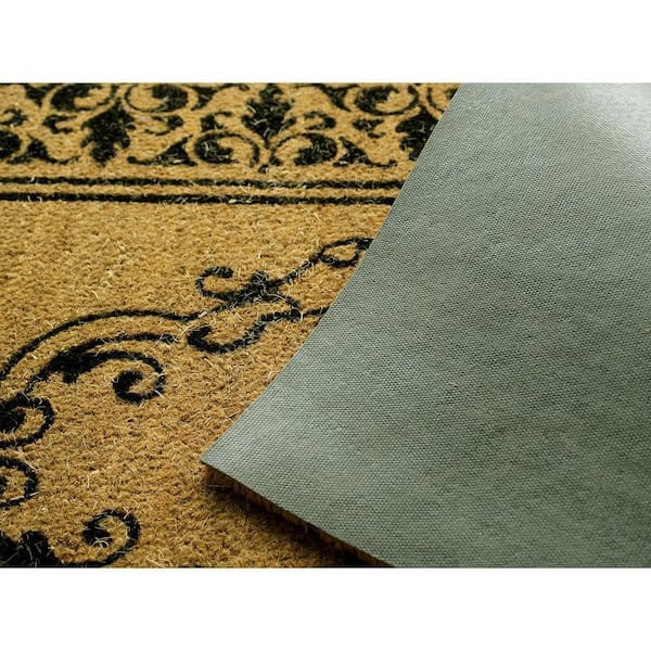 Welcome Doormat 30 in. x 48 in. Indoor/Outdoor Monogrammed Letter M Door Mat