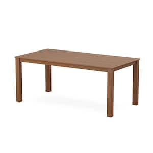 Parsons 38 in. x 72 in. Tree House HDPE Plastic Rectangle Dining Table