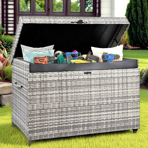 Rolling Cushion Storage Bags With Wheel And Handle, Outdoor Patio