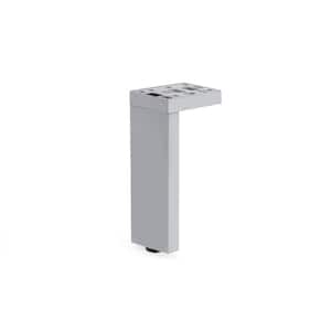 7 7/8 in. (200 mm) Aluminum Contemporary Furniture Leg with Adjustable Shape and Leveling Glide