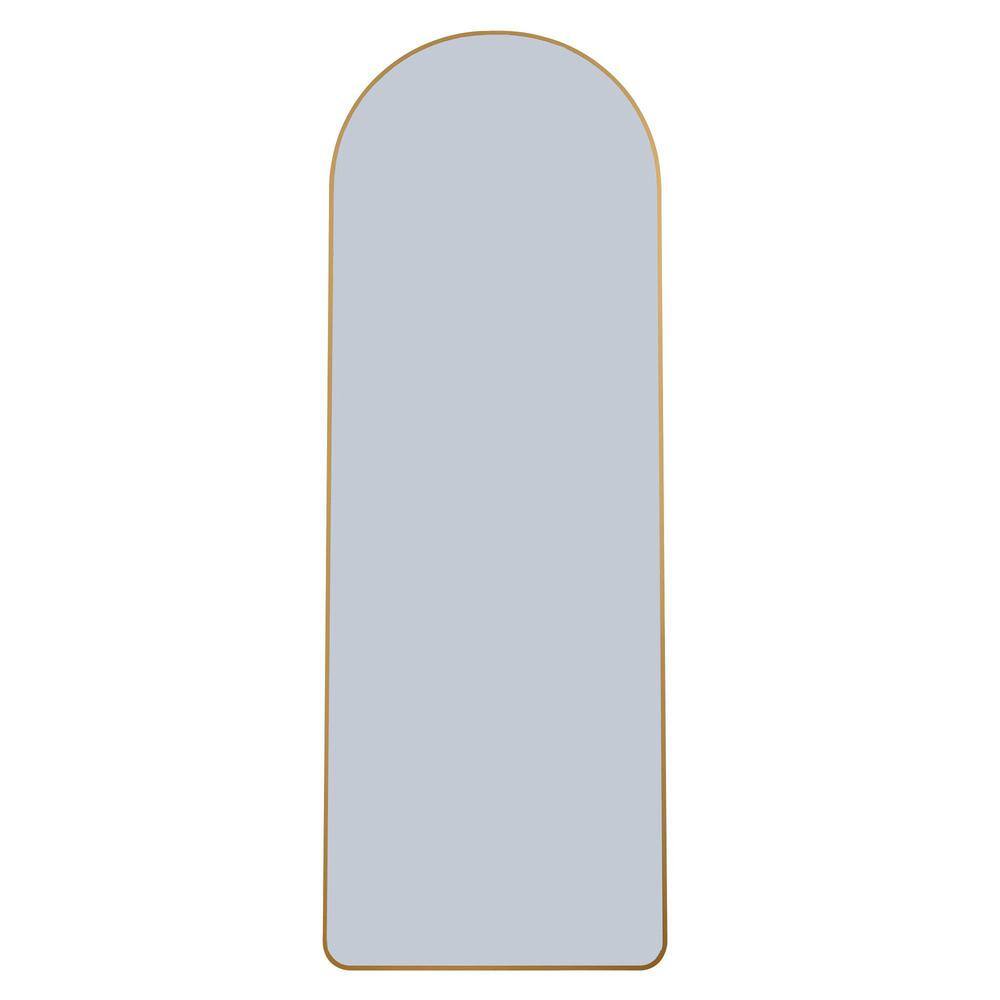 Quality Excellence 3rd Gen Aluminum Gold 23.2 in. W x 64.9 in. H Arched Met