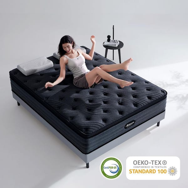 Neohavn Full 14 in. Medium Gel Memory Foam Mattress-CertiPUR-US