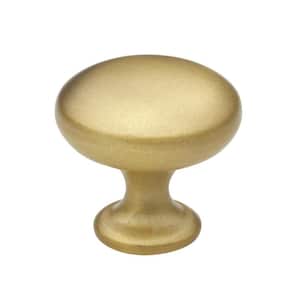 1-1/8 in. Dia Satin Gold Classic Round Cabinet Knobs (10-Pack)
