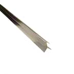 Novocanto Flecha Bright Silver 3/8 in. x 98-1/2 in. Aluminum Tile Edging Trim