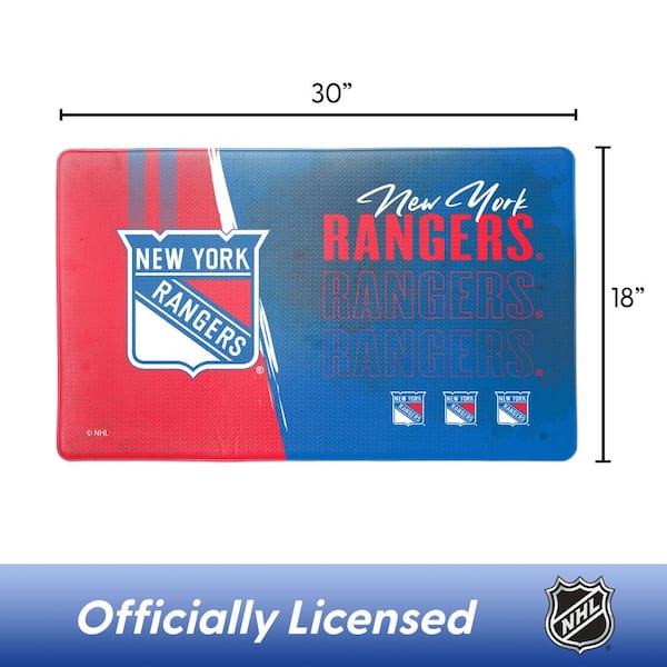 NHL New York Rangers Painterly Floor Mat 18×30 inches