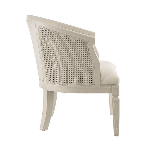 Linon Home Decor Kingston White Cane Chair THD04344 The Home Depot