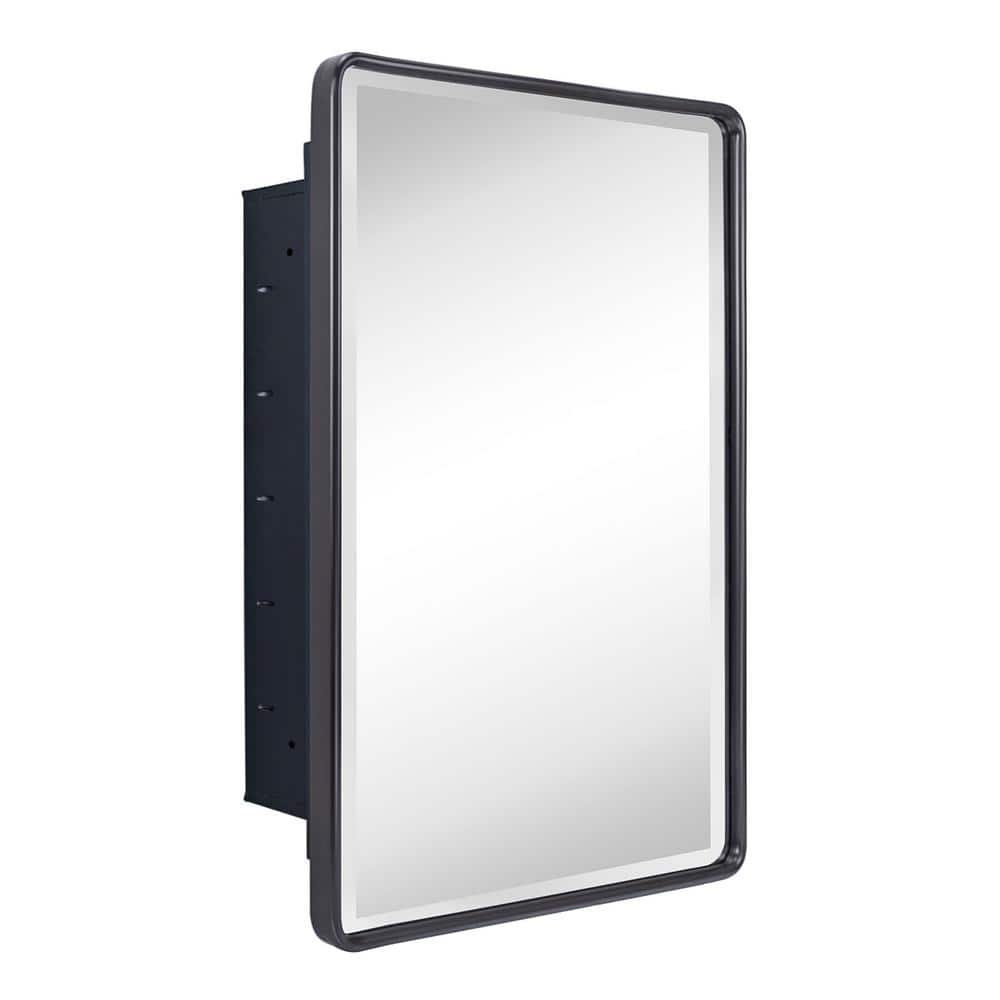 TEHOME Farmhouse 16 in. W x 24 in. H Recessed Metal Rectangular