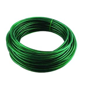 5/32 in. x 50 ft. Vinyl Coated Wire Clothesline, Green