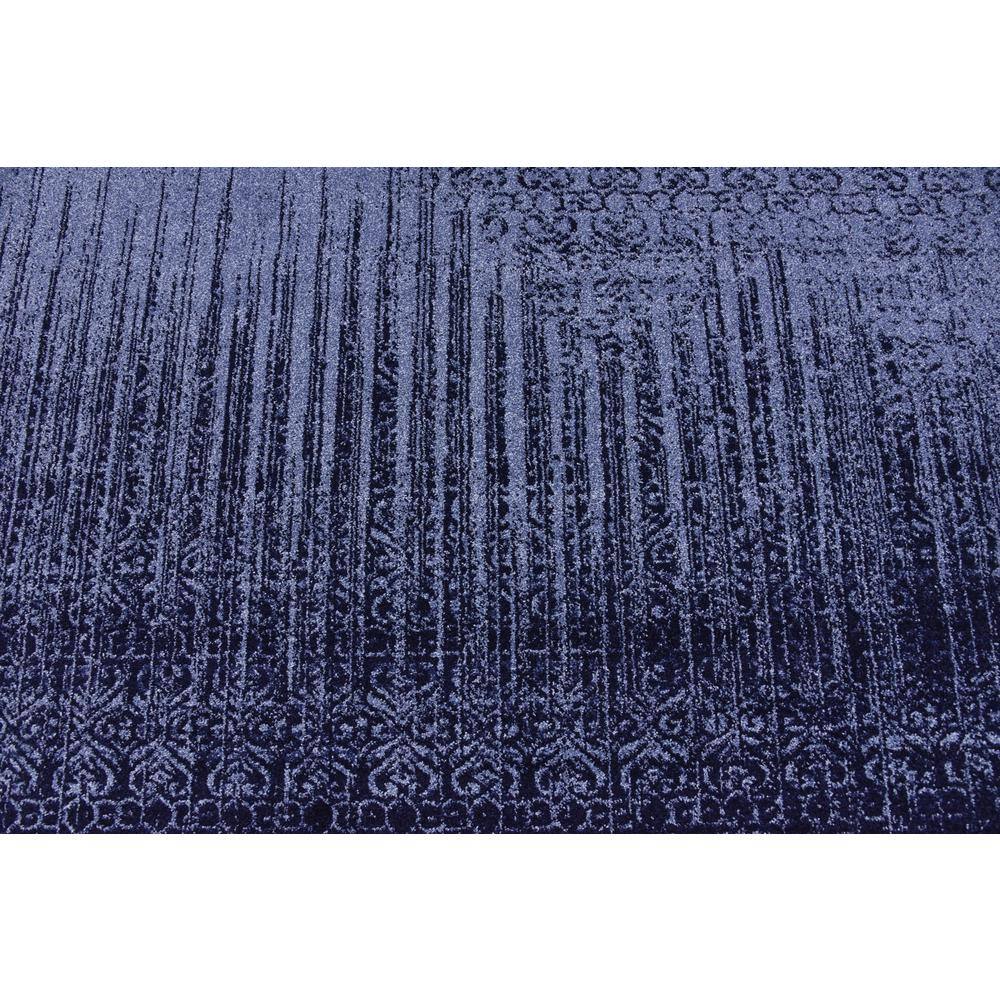 Modern Indigo Square Synthetic Tufted Rug - Easy Care & Stain-Resistant