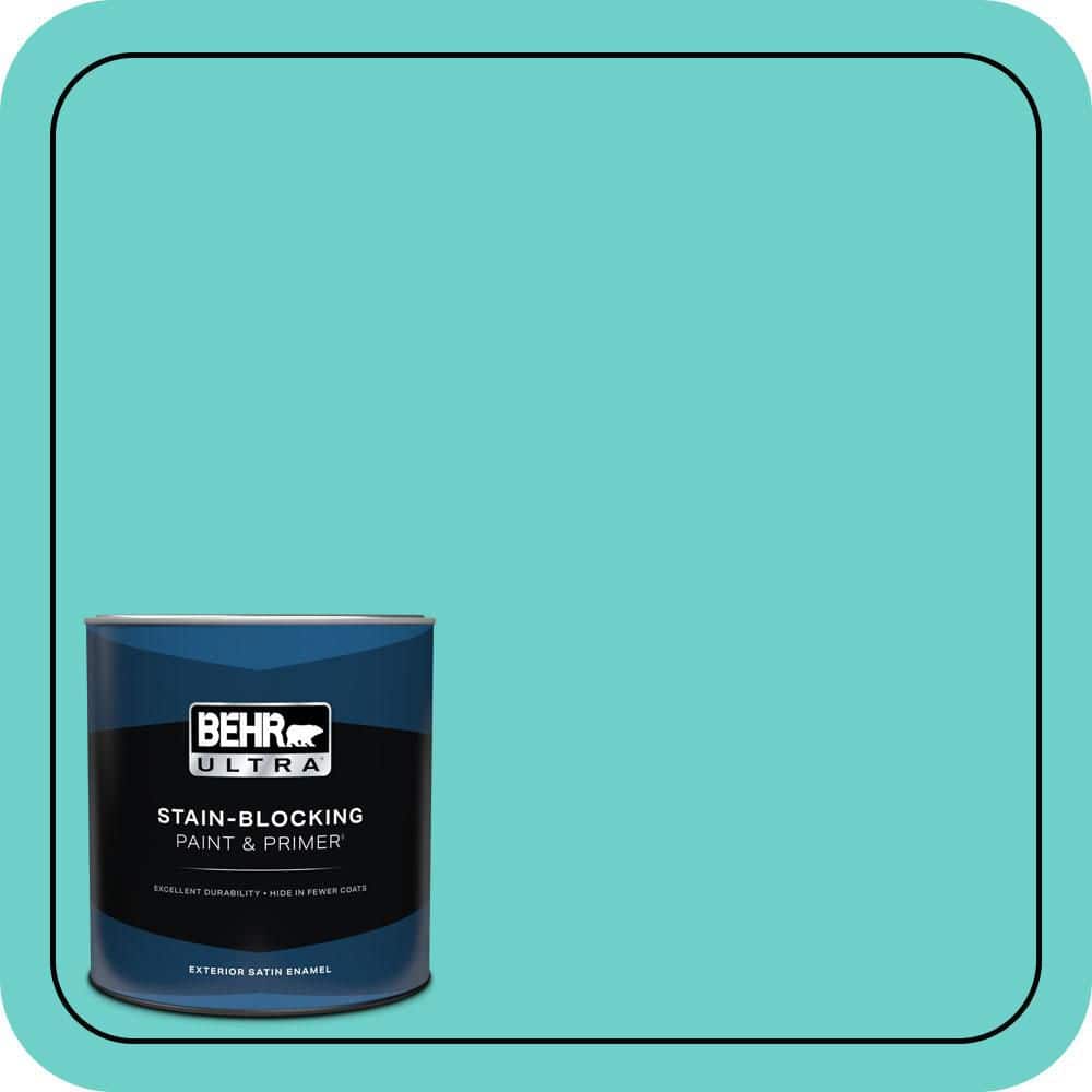 1 qt. #P450-4 Hidden Sea Glass Satin Enamel Exterior Paint & Primer price history on PriceWatchPro