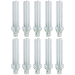 72-Watt Equivalent PL-C G24d2 2-Pin Base CFL Plug in Light Bulb in Bright White 3000K (10-Pack)