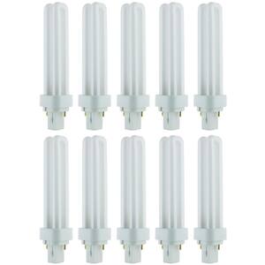 72-Watt Equivalent PL-C G24d2 2-Pin Base CFL Plug in Light Bulb in Cool White 4100K (10-Pack)