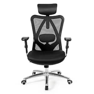 Black Mesh Adjustable Height Swivel High Back Office Chair