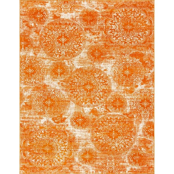 Unique Loom Sofia Grand Orange 9' 0 x 12' 0 Area Rug