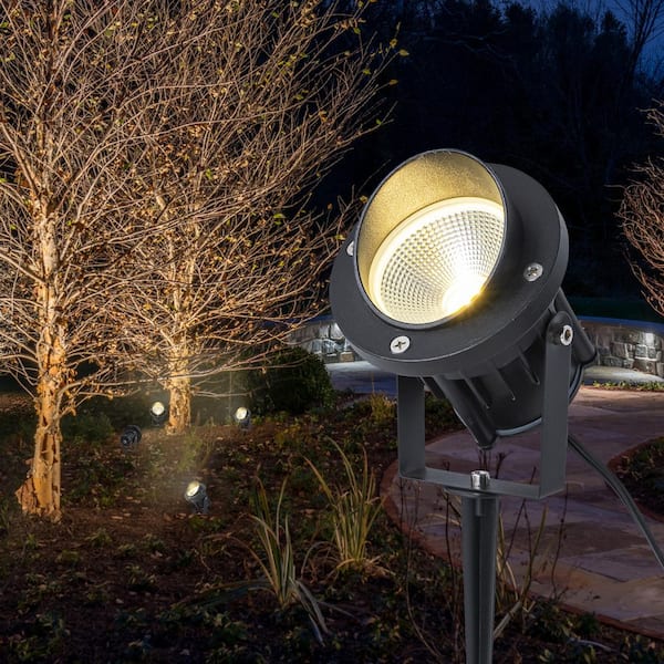 C Cattleya Low-Voltage Black Aluminum 600 Lumen Integrated LED