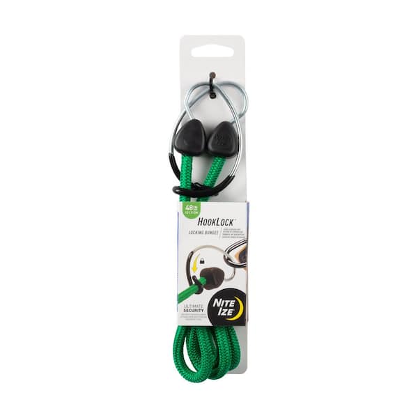 Nite Ize 48 in. Green HookLock Locking Bungee