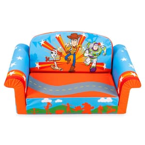 Red 2-in-1 Flip Toy Story Open Couch Bed Toddler Furniture