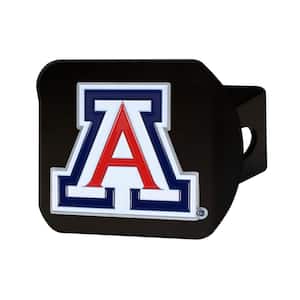 NCAA University of Arizona Color Emblem on Black Hitch Cover