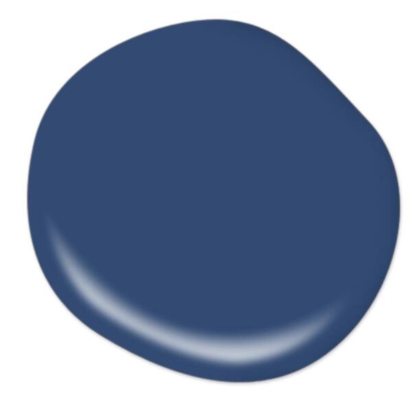 BEHR PREMIUM 1 qt. #S-H-580 Navy Blue Semi-Gloss Enamel Interior/Exterior  Cabinet, Door & Trim Paint 712304 - The Home Depot