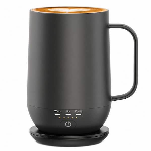 16oz Stainless Steel Heated Coffee Mug Set, Smart Temperature Control Drinkware for Coffee Tea Cocoa Soup 1 Piece