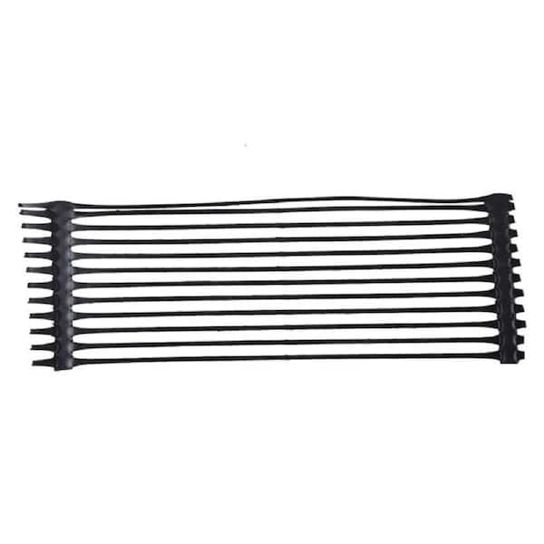 Wellco 4.9 ft. W x 164 ft. L x 0.2 in. H 50KN Uniaxial Geogrid Black Plastic Paver Base for Landscaping, Sheds, Pathway, Patios